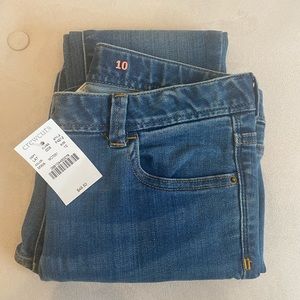 Jcrew crewcuts toothpick size 10 light blue jeans